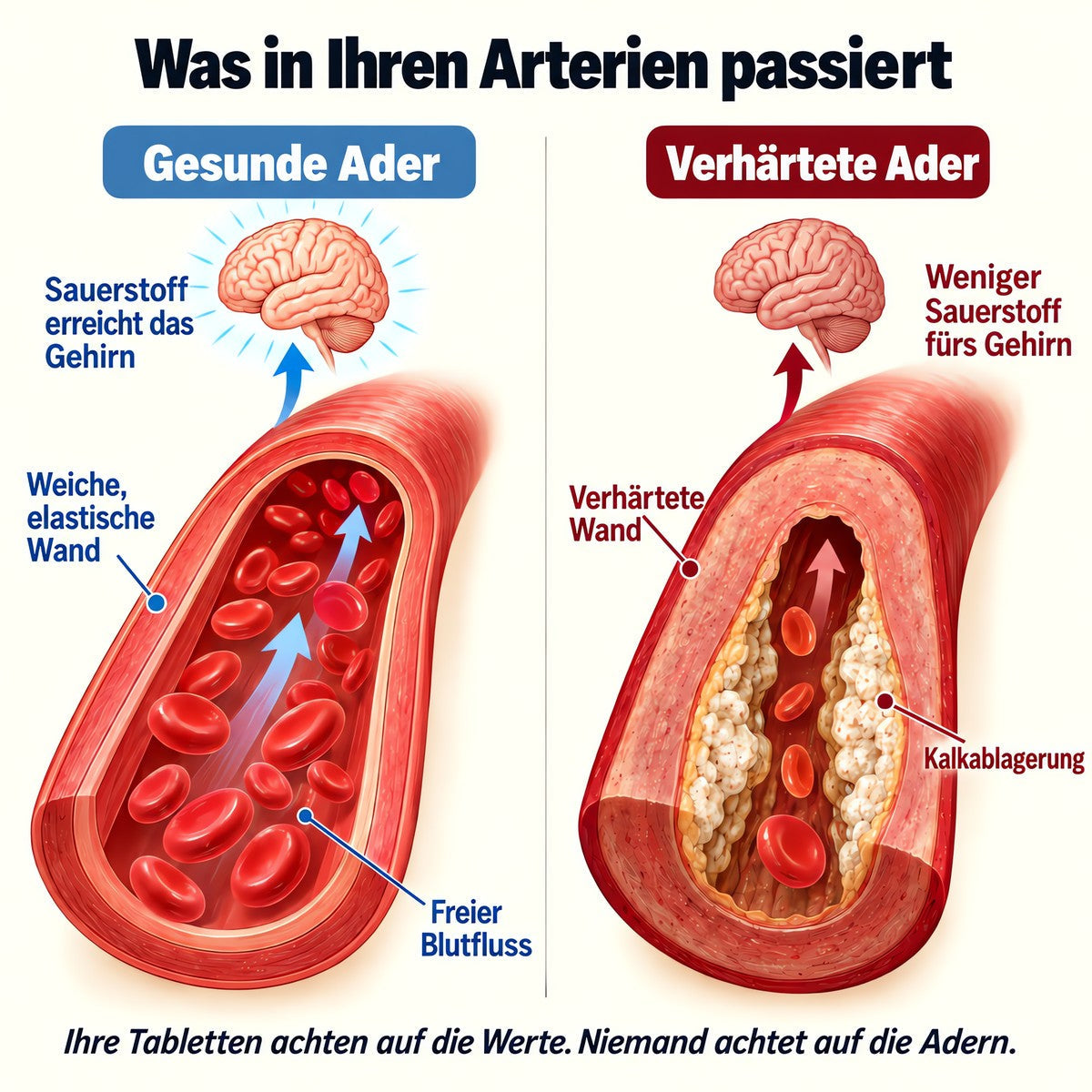 Ein Schlaganfall beginnt nicht im Kopf. Er beginnt in den Adern.