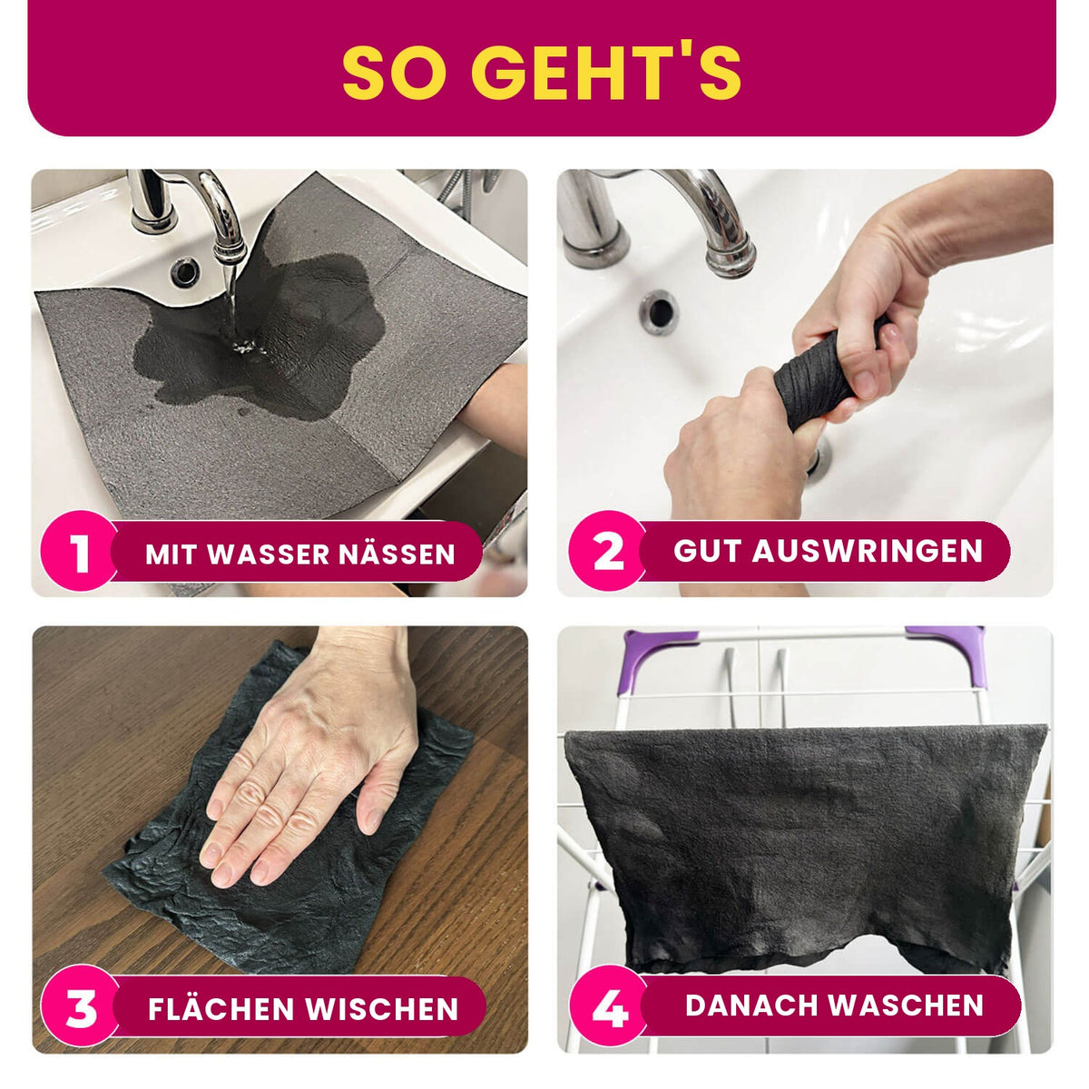 Genie Magic Reinigungstuch (5er-Pack)
