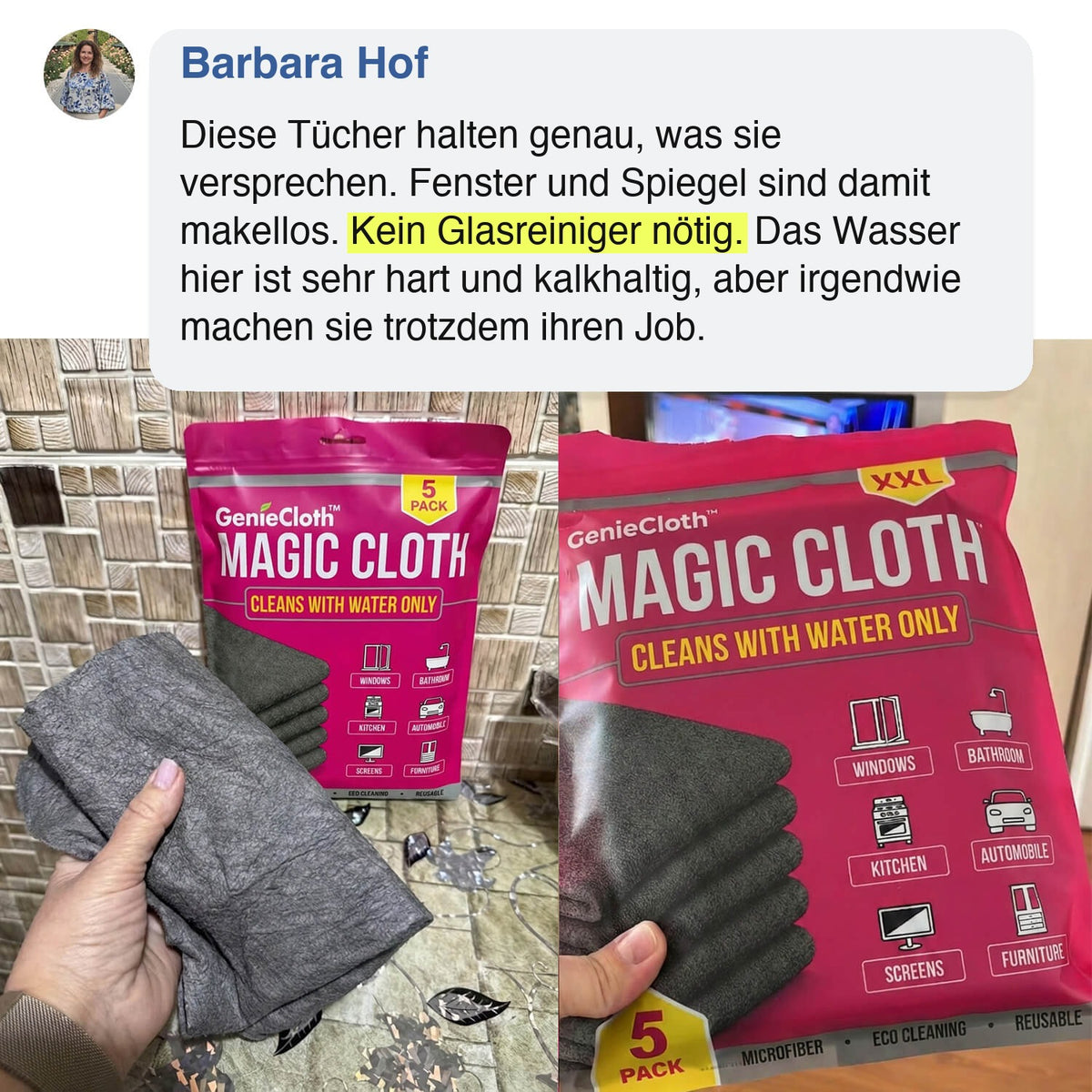 Genie Magic Reinigungstuch (5er-Pack)